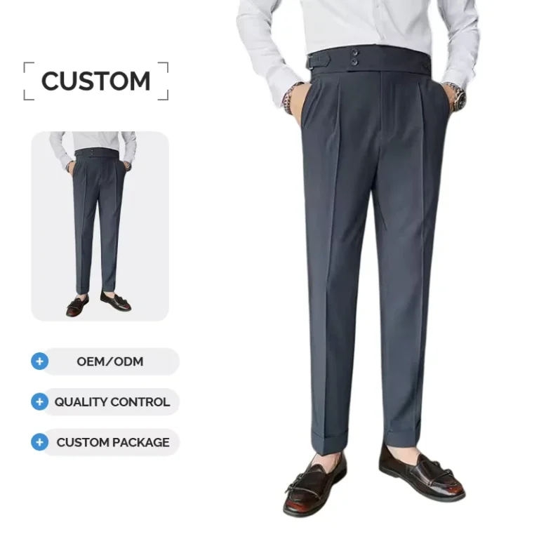 CHINEE-Men-Business-Suit-Pants-Long-Trousers-Stretch-Slim-Straight-Solid-Color-Casual-Pants