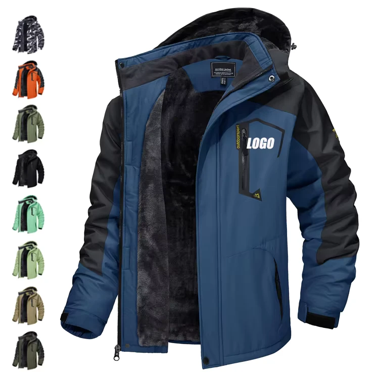 CHINEE-Men-Hooded-Fleece-Ski-Wind-Breaker-Jacket-Waterproof-Warm-Winter-Snow-Jackets-With-Fleece-Lining-Coats