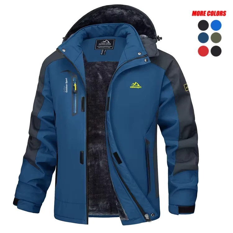 CHINEE-Men-Water-Resistant-Mountain-Ski-Wind-Breaker-Jacket-Fleece-Lined-Windproof-Jacket-Fleece-Warm-Coat-With-Hood-Winter-Jackets