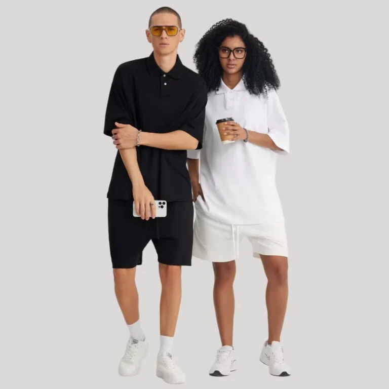 CHINEE-Mens-100-Cotton-Summer-Set-Short-Sleeved-Polo-Shirt-Casual-Set-Loose-Sports-Shorts-Polo-and-Shorts-Set-Custom
