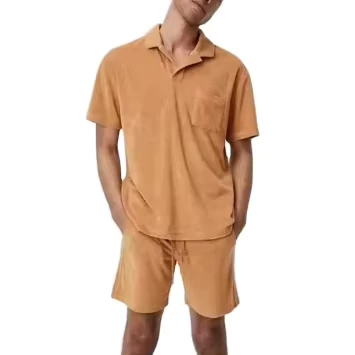 CHINEE-Mens-2-Piece-Polo-Shorts-Set-New-Design-Casual-Outfit-Terry-Towel-Fabric-Matching-Sets-for-Summer