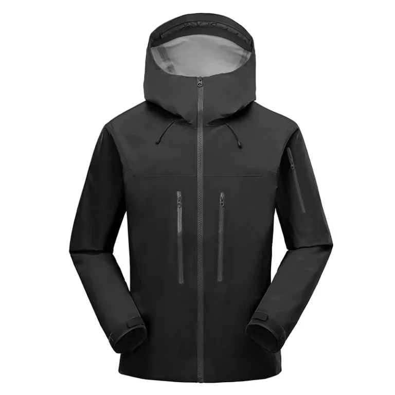 CHINEE-Mens-3L-Waterproof-Hardshell-Jacket-Windproof-Breathable-Rain-Jacket-Hooded-Outdoor-Jacket-for-Hiking-Skiing-Mountaineering
