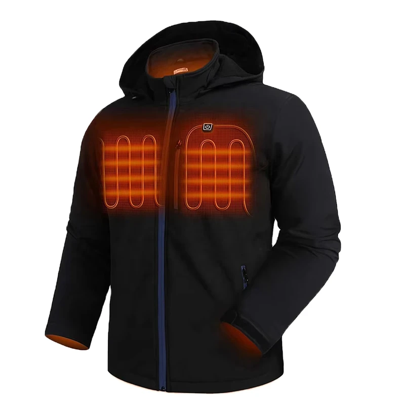 CHINEE-Mens-Casual-Plus-Size-Heating-Coat-Embroidered-Winter-Detachable-Hood-Electric-Fleece-Waterproof-Warm-Work-Zipper-Polyester