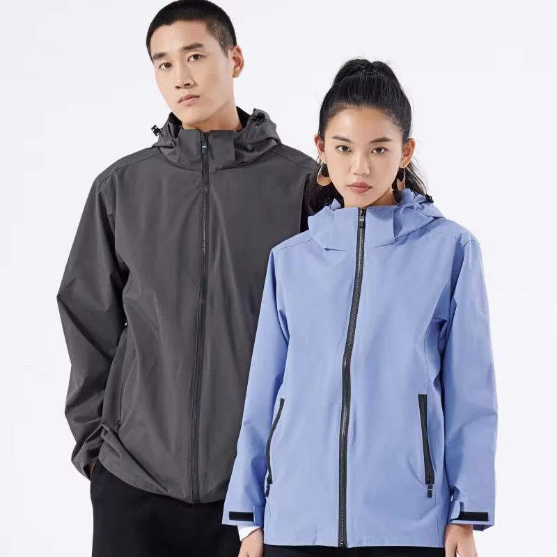 CHINEE-Mens-Casual-Reflective-Hooded-Zip-up-Windbreaker-Jacket-Waterproof-Sport-Training-with-Long-Length-Thin-Thickness
