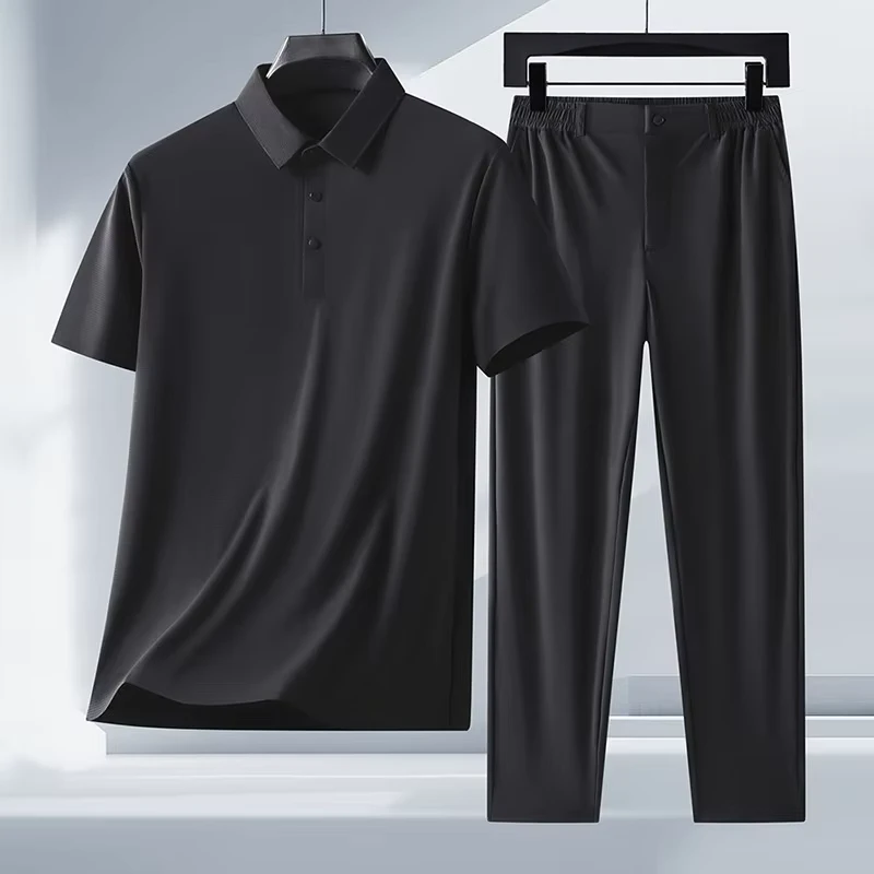 CHINEE-Mens-Casual-Sports-Jogger-Tracksuit-Summer-OEM-Service-Two-Piece-Workout-Fit-Custom-Logo-Knitted-Polo-Set-1