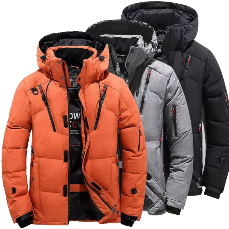 CHINEE-Mens-Casual-Winter-Regular-Down-Waterproof-Warm-Jacket-with-Hood