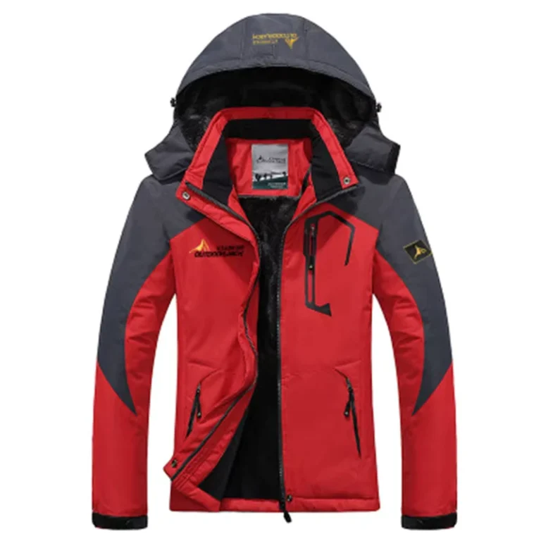 CHINEE-Mens-Cold-Winter-Waterproof-Windbreaker-Jackets-Canvas-Outwear-for-Ski-Snow-Sports-Coated-Processing