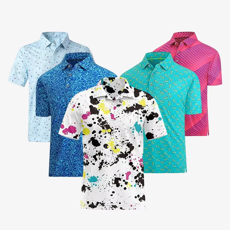 CHINEE-Mens-Custom-Short-Summer-Sports-Fashion-For-Polo-Shirt-Breathable-Knitted-Fabric-With-Digital-Printing-For-Leisure-Novel