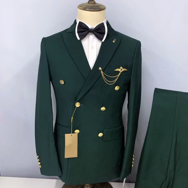 CHINEE-Mens-Double-Breasted-Two-Piece-Suits-Peaked-Collar-Fashionable-Spring-Autumn-Collection-Factory-Direct-Sales-Zipper-Fly-Tr