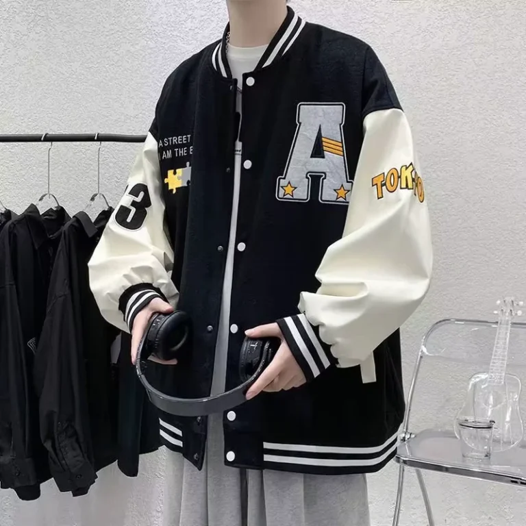 CHINEE-Mens-Jackets-Casual-Top-Clothes-Baseball-Uniform-Contrasting-Stitching-for-Spring-Autumn-1