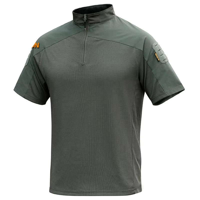 CHINEE-Mens-Outdoor-Oxford-Fabric-Button-Up-Green-Desert-Camo-Short-Sleeve-Tactical-Combat-Shirt-Breathable-Features-1