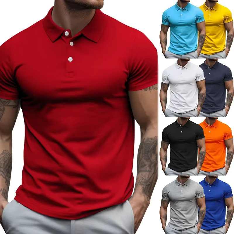 CHINEE-Mens-Polo-Shirt-in-Multiple-Colors-Summer-Quick-Dry-Breathable-Fitness-Training-Short-Sleeve-1