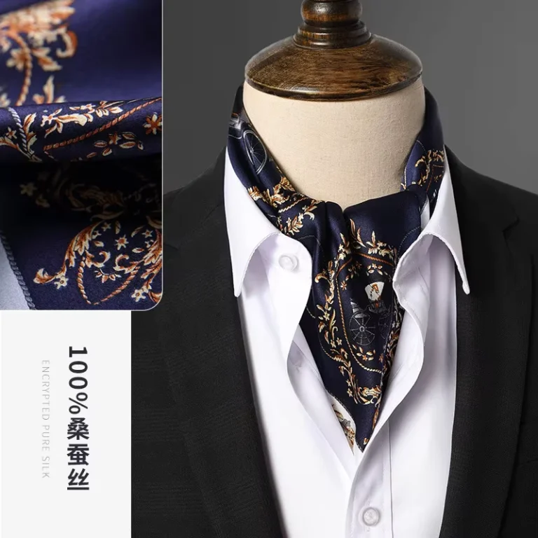 CHINEE-Mens-Silk-Ascot-Small-Silk-Square-Cashew-Flower-Spring-and-Autumn-Suit-Shirt-Collar-Scarf-Business-Retro-Thin-Scarf