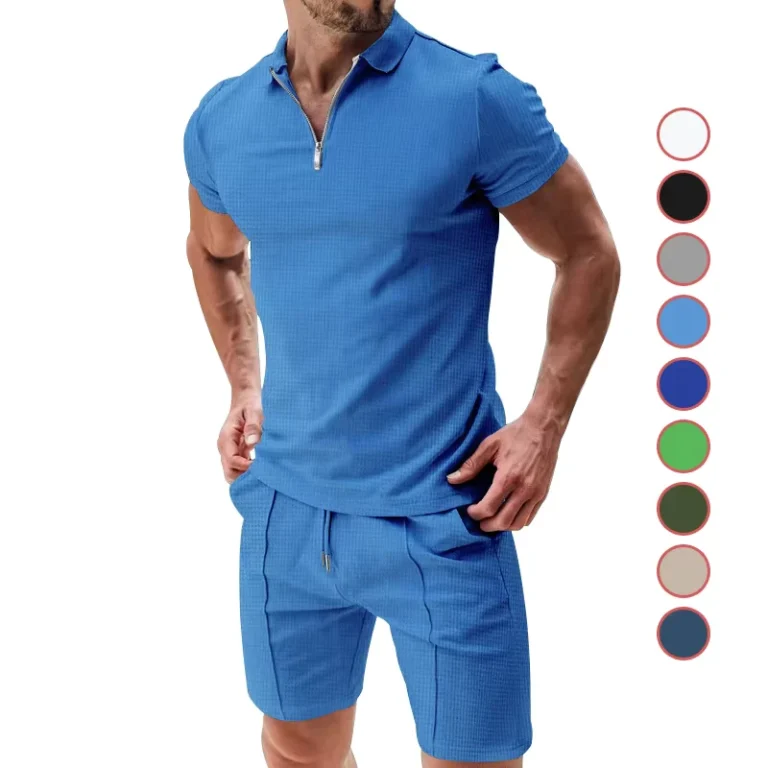 CHINEE-Mens-Summer-Casual-Outfits-Sets-Breathable-Polo-Shirts-Shorts-Solid-Color-Plain-Tracksuits-Track-Suits-for-Outdoor-Activities