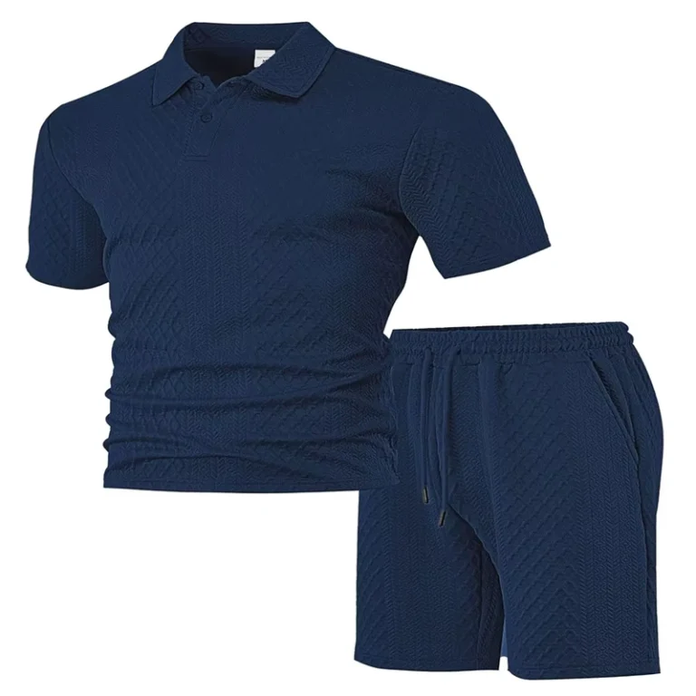 CHINEE-Mens-Summer-Fabric-Casual-Sports-Polo-Shirt-Short-Sleeve-Set