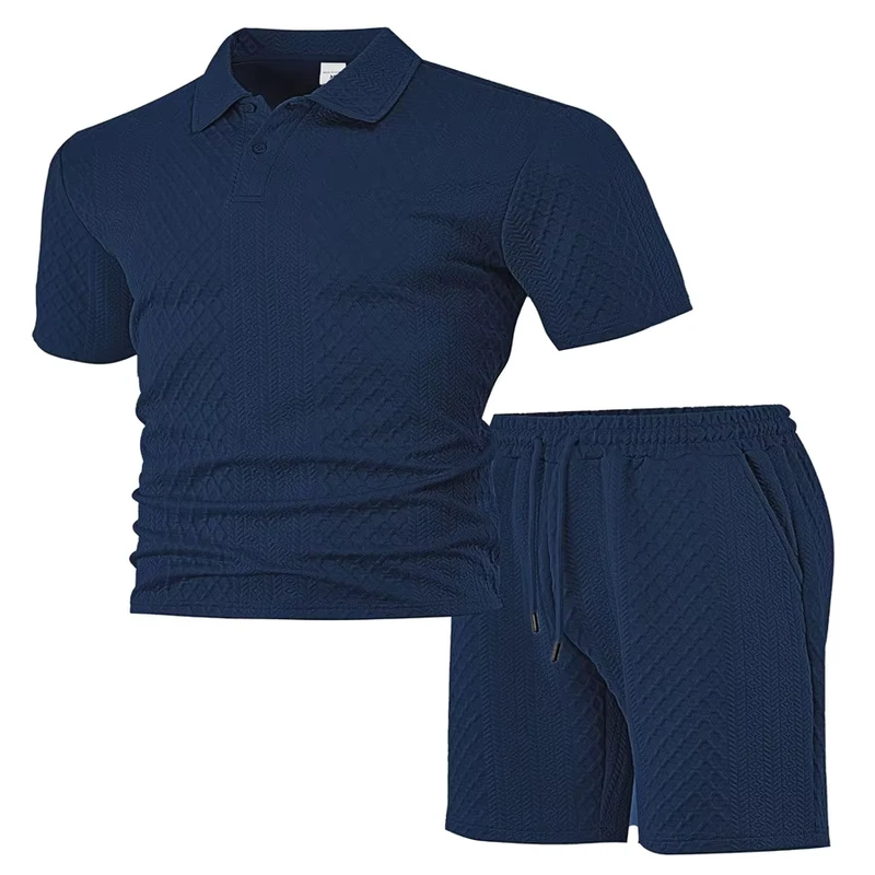 CHINEE-Mens-Summer-Fabric-Casual-Sports-Polo-Shirt-Short-Sleeve-Set
