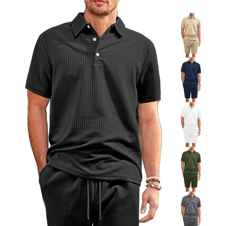 CHINEE-Mens-Summer-Sportswear-Set-Lapel-Short-Sleeve-and-Shorts-Loose-Breathable-Embroidered-T-shirt-for-Comfortable-Outerwear-1