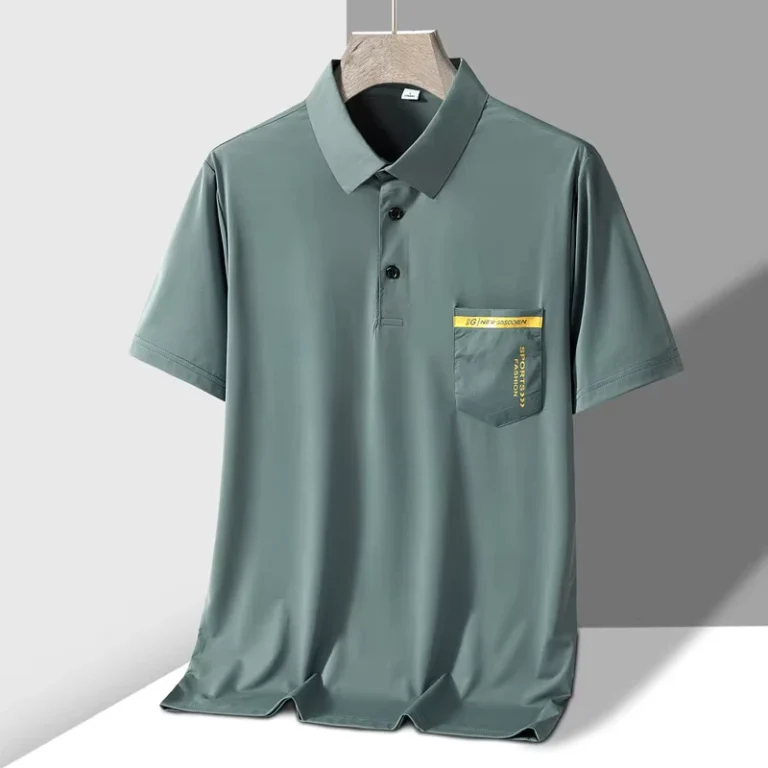 CHINEE-Mens-Vintage-for-Shirt-Summer-Solid-Color-Turn-Down-Collar-Color-Pocket-Short-Elastic-Sleeve-Breathable-Business-Golf-Top-1