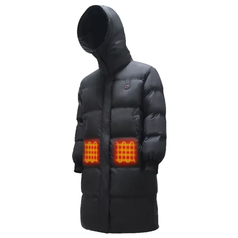 CHINEE-Mens-Waterproof-Casual-Knitted-Zipper-Long-Heated-Winter-Jacket-with-Self-Heating-Technology-for-Body-Massage