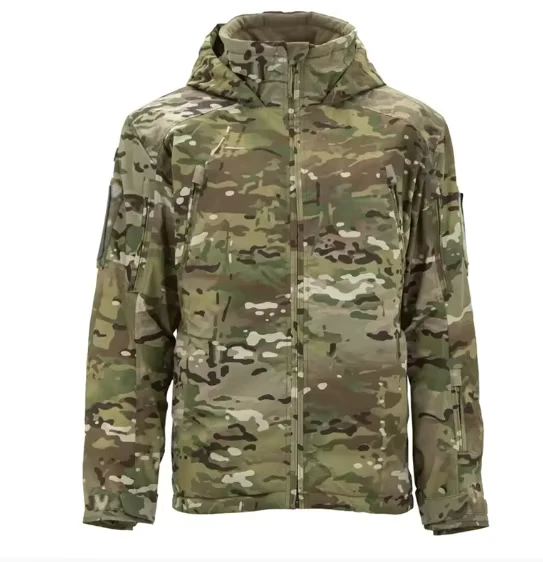 CHINEE-Mens-Winter-Hooded-Long-Tactical-Jacket-with-Polyester-Cotton-Filling-Waterproof-Quick-Dry-Zipper-Closure-for-Hiking