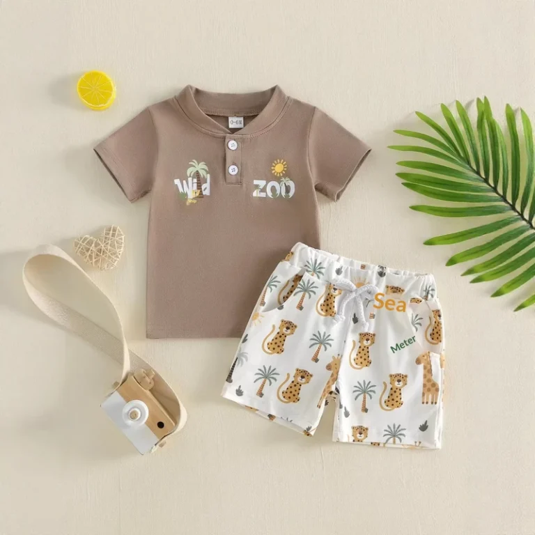 CHINEE-New-Arrival-Fashionable-Printed-Polo-Shirts-Two-Piece-Shorts-Sets-Modern-Baby-Boys-Summer-Wear-1