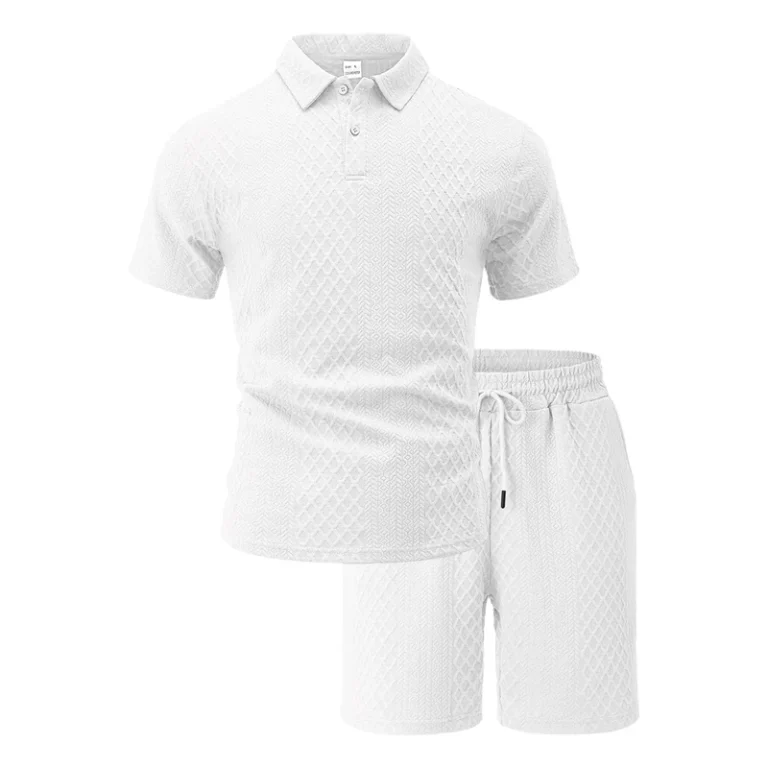 CHINEE-New-Arrival-Mens-Multi-color-Breathable-Summer-100-Polyester-Suit-Polo-Shirt-And-Shorts-Casual-Two-piece-Set