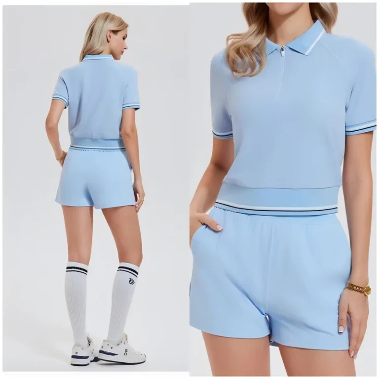 CHINEE-New-Arrival-Women-Casual-Tennis-Set-Loose-Breathable-Lapel-Polo-Shirt-Outdoor-Training-Golf-Sports-Suit
