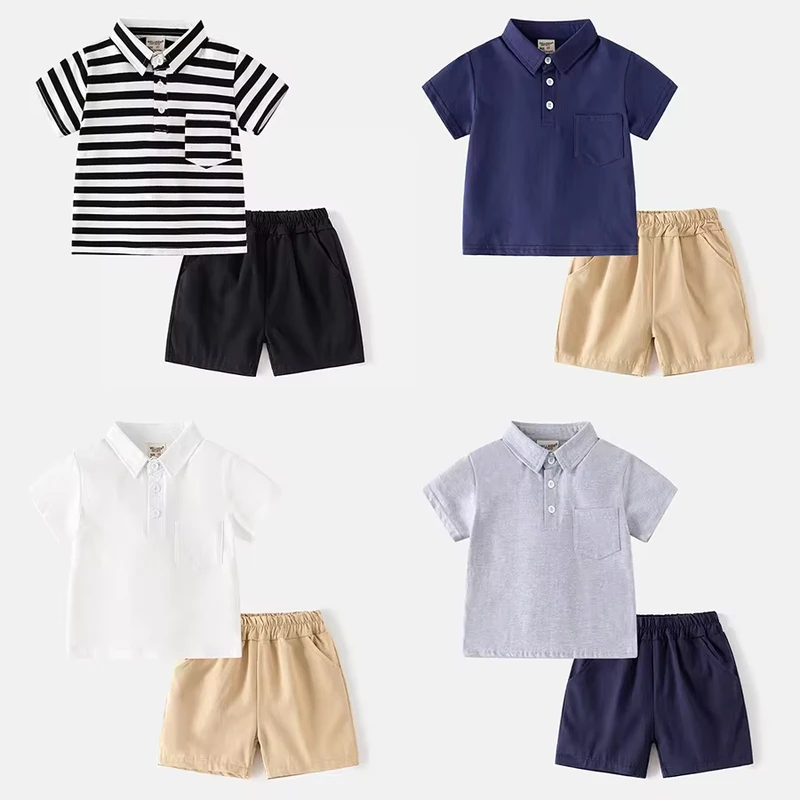 CHINEE-New-Baby-Boys-Clothing-Set-Summer-Boys-Cotton-Polo-Shirt-Shorts-2pcs-Outfit-1