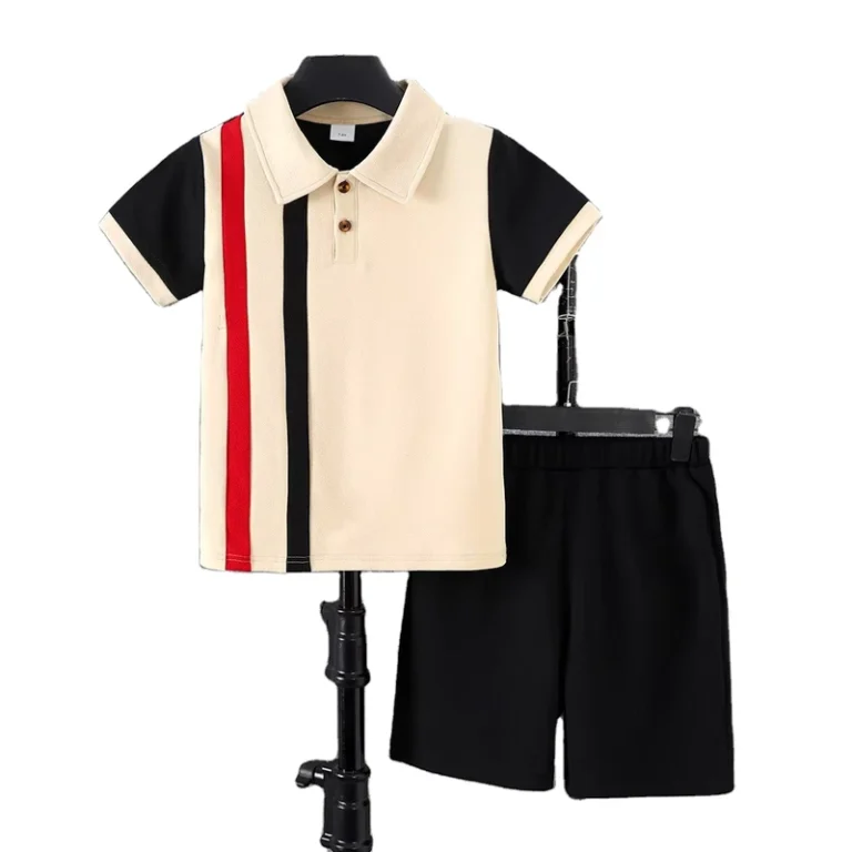 CHINEE-New-Boys-Summer-Polo-Shirt-Set-Boys-Short-Sleeve-Clothing-Cotton-Kids-Children-Clothing-Sets