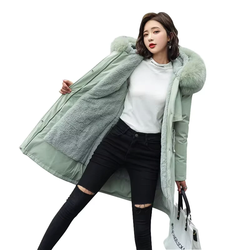 CHINEE-New-Design-Womens-Winter-Fleece-Jacket-Plus-Size-Regular-Thick-Faux-Fur-Windproof-Breathable-Eco-Friendly-Zipper-Knitted