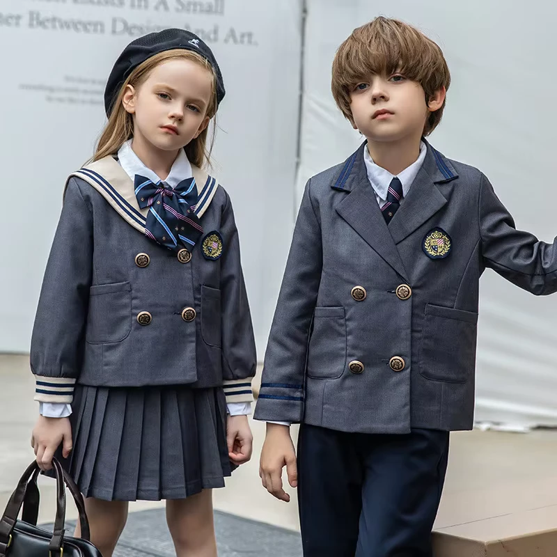 CHINEE-New-England-Design-School-Perform-Suits-College-Style-Four-piece-Suits-Children-and-Adolescents-School-Uniforms