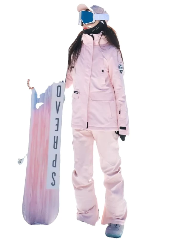 CHINEE-New-Fashion-Ski-Suit-Womens-Winter-Single-Double-Board-Windproof-Waterproof-Warm-Outdoor-Thickened-100-Polyester-Jacket-Pants