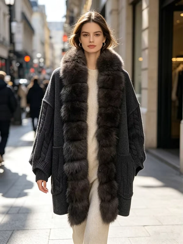 CHINEE-New-Luxury-Winter-Wool-Blends-Real-Large-Fox-Fur-Coat-Women-Knit-Sleeve-Warm-Oversized-Cashmere-Cardigan-Jackets