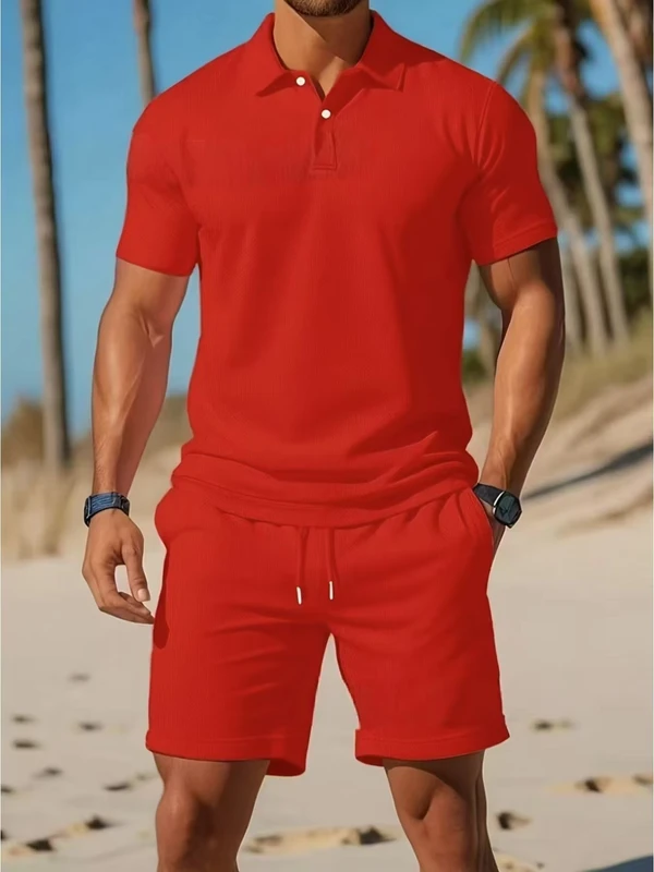 CHINEE-New-Mens-Summer-Casual-Sports-Color-Blocking-Patchwork-100-Polyester-POLO-Shirt-Set-Slim-Fit-Short-Sleeve-Fashion-1