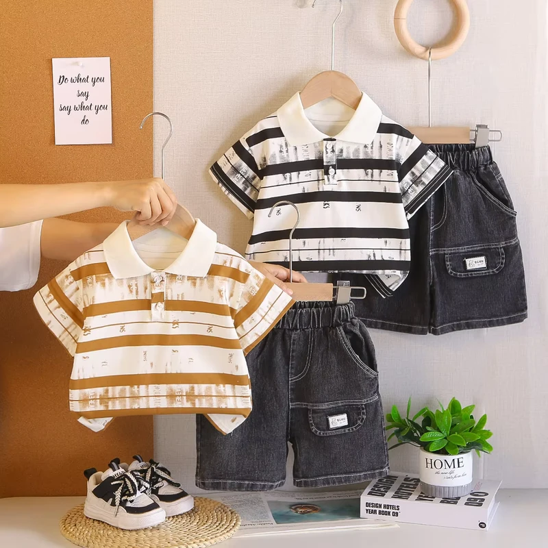 CHINEE-New-Popular-Children-Summer-Outfits-Polo-shirt-and-Denim-Shorts-2pcs-Baby-Boys-Casual-Clothing-Sets-1