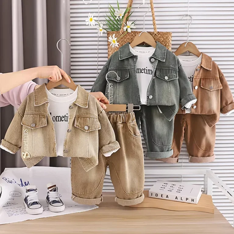 CHINEE-New-SpringAutumn-1-5Y-Casual-Cartoon-Woven-3pcs-Sets-Jacketinner-Tshirtpants-Cotton-Boy-Suit-for-Children-Kid-Clothing-Sets