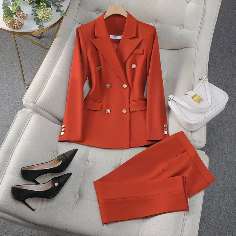 CHINEE-New-Style-Double-Breasted-Spring-Autumn-High-Grade-Goddess-Womens-Suit-Jacket