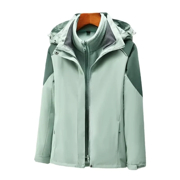 CHINEE-New-Style-Three-in-One-Two-Piece-Winter-Outdoor-Hardshell-Hooded-Zipper-Letter-Jacket-Mens-Womens-Windproof-Waterproof