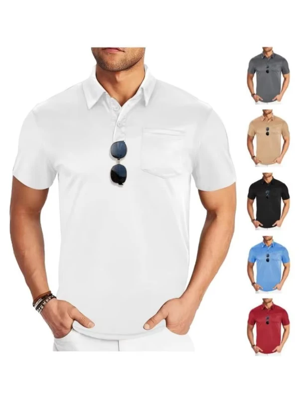 CHINEE-New-Summer-Casual-Short-Sleeve-Polo-Shirt-Solid-Color-Shirt-T-Shirt-Mens-Top