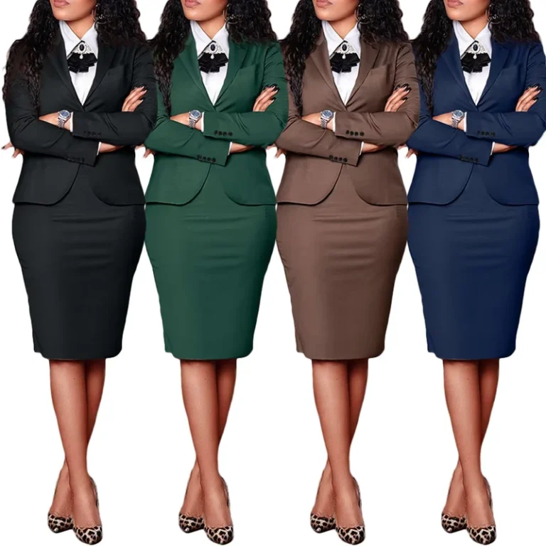 CHINEE-New-Womens-Fashionable-Professional-Composite-Long-sleeved-Suit-And-Body-hugging-Skirt-Set-Business-Suit-For-Women