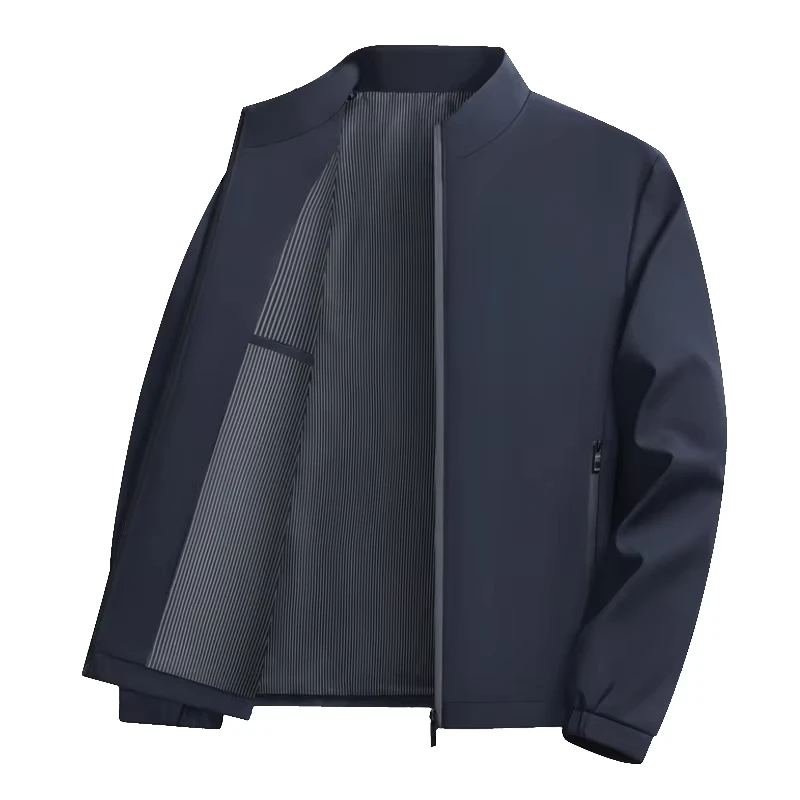 CHINEE-OEM-Direct-Factory-Sales-Woven-Fabric-Breathable-Men-Bomber-Jacket-Middle-Aged-Elderly-Sports-Versatile-Stand-Collar-Jacket