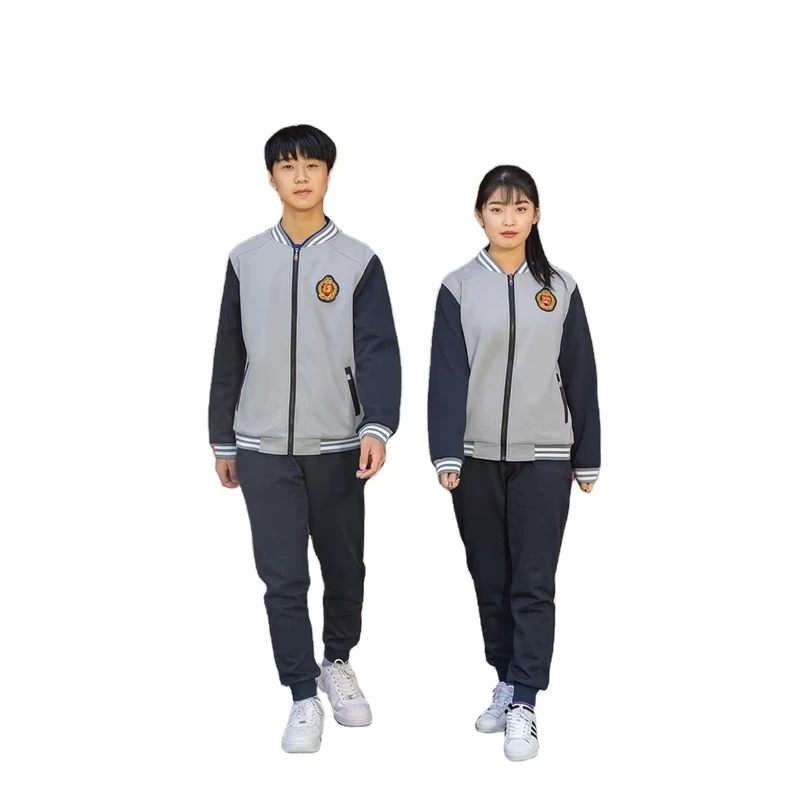 CHINEE-OEM-High-Quality-Student-School-Uniforms-Primary-Children-Kids-Baseball-Jacket-Europe-America-Full-Sets-Suit-School-Uniform-1
