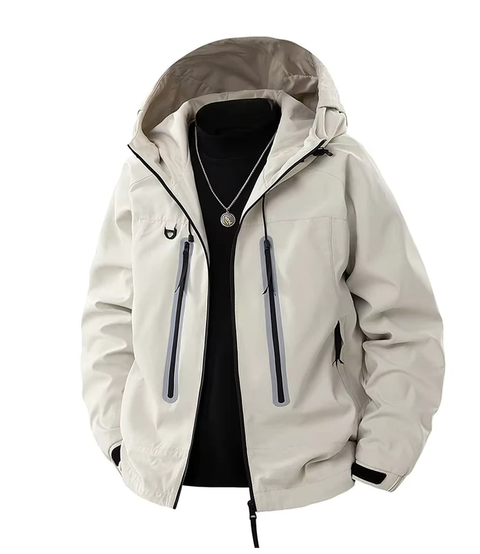 CHINEE-OEM-High-Quality-Unisex-Winter-Coat-Stylish-Chenille-Fabric-Jacket-with-Windproof-Hood-Stand-Collar-Warm-Thin-Outdoor-Wear