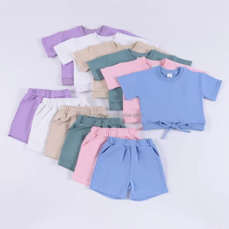 CHINEE-Organic-Cotton-Short-Sleeve-Top-and-Pants-Baby-Girls-Suit-Boys-Summer-Clothes-Set-1
