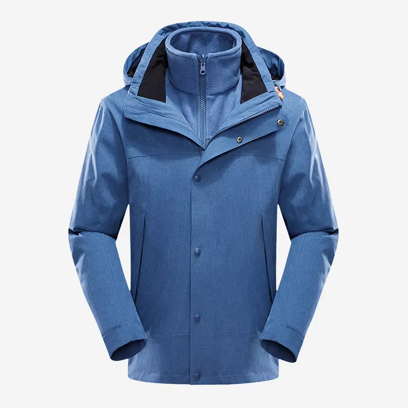 CHINEE-Outdoor-3-in-1-Warm-Group-Jacket-Solid-Woven-Cold-Proof-Detachable-Fleece-Inner-Layer-Two-Piece-Set-Winter-Zipper