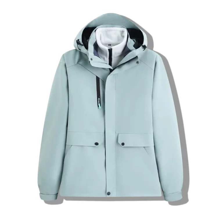 CHINEE-Outdoor-Three-in-One-Removable-Mens-Womens-Windproof-Waterproof-Fleece-Liner-Cold-Resistant-Climbing-Jacket-Seamless-Fusing