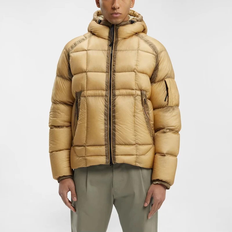 CHINEE-Outerwear-Men-Winter-Padded-Quilted-100-Polyamide-Nylon-Hooded-Shell-Ripstop-Down-Filled-Puffer-Jackets-With-Adjustable-Hood