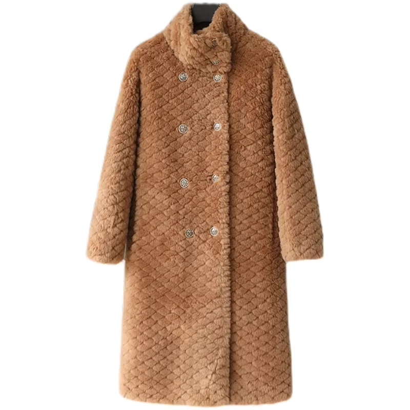 CHINEE-PUDI-Women-Real-Wool-Fur-Coat-Winter-Female-Sheep-Shearing-Jacket-Long-Parka-Trench-CT181