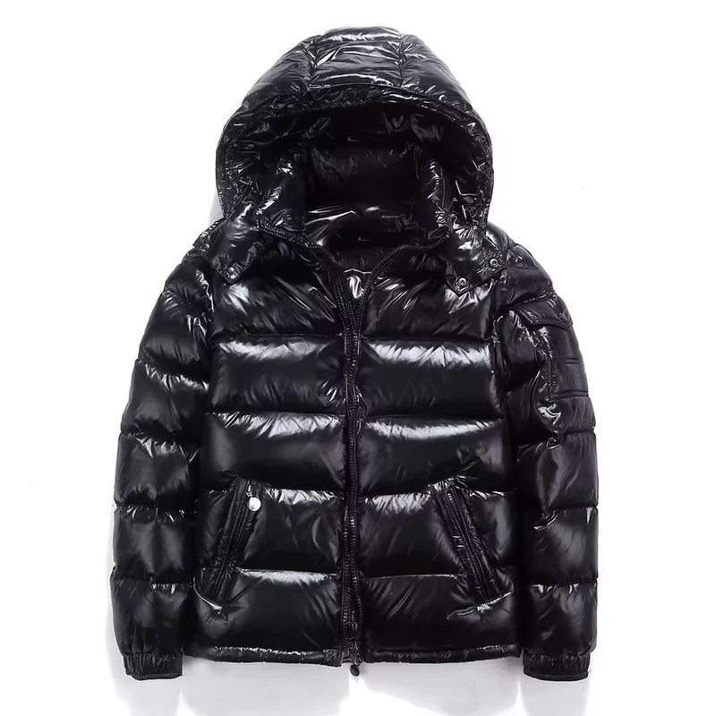 CHINEE-Polyester-Cotton-Mens-Face-Trend-Hooded-Short-Thick-Winter-Bomber-Shiny-Puffer-Mens-Jacket