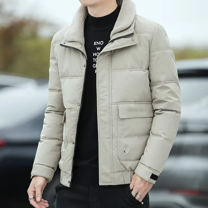 CHINEE-Premium-Supply-Light-Custom-Men-Winter-Zipper-Stand-Collar-Casual-Urban-Outerwear-Down-Jacket-Thick-Streamline-Knitted